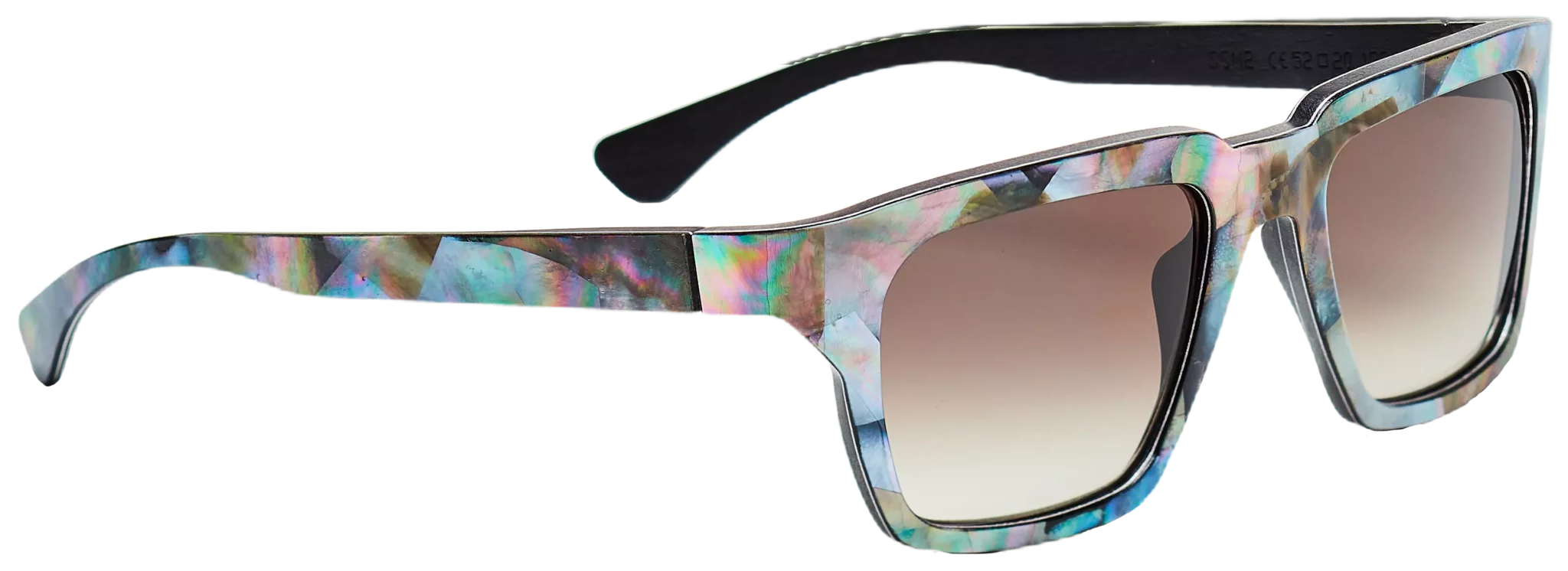 Glasses in Superlativa Pearl for high-fashion eyewear.